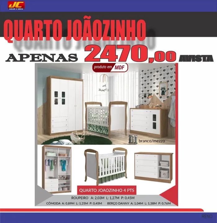 Quarto de bebê Joãozinho 