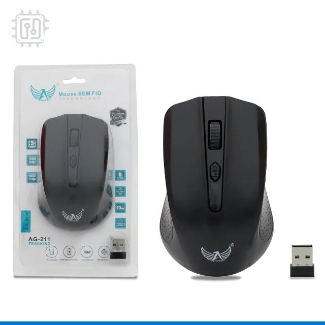 Mouse Sem Fio Wireless Usb Altomex 4 Botões