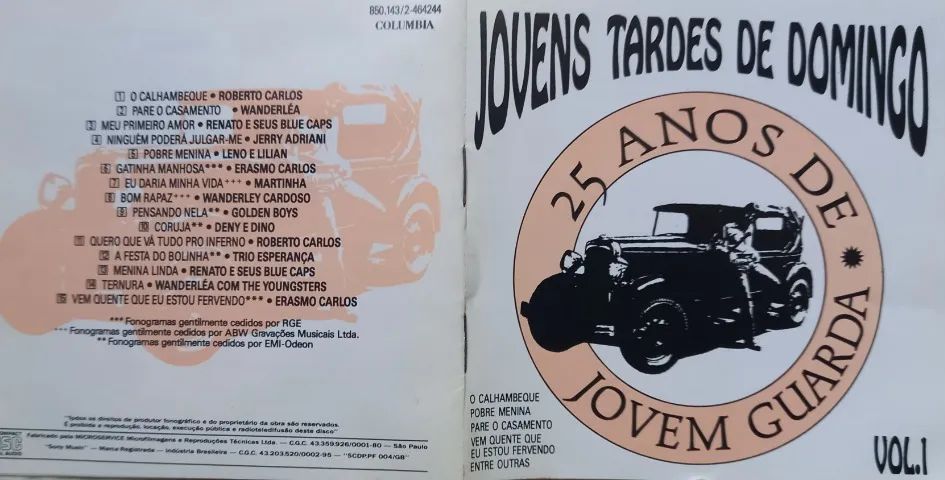3 CDs - Jovens Tardes de Domingo (Jovem Guarda) - Foto 2