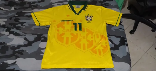 Camisa Retrô Brasil Romário Copa 1994 Umbro
