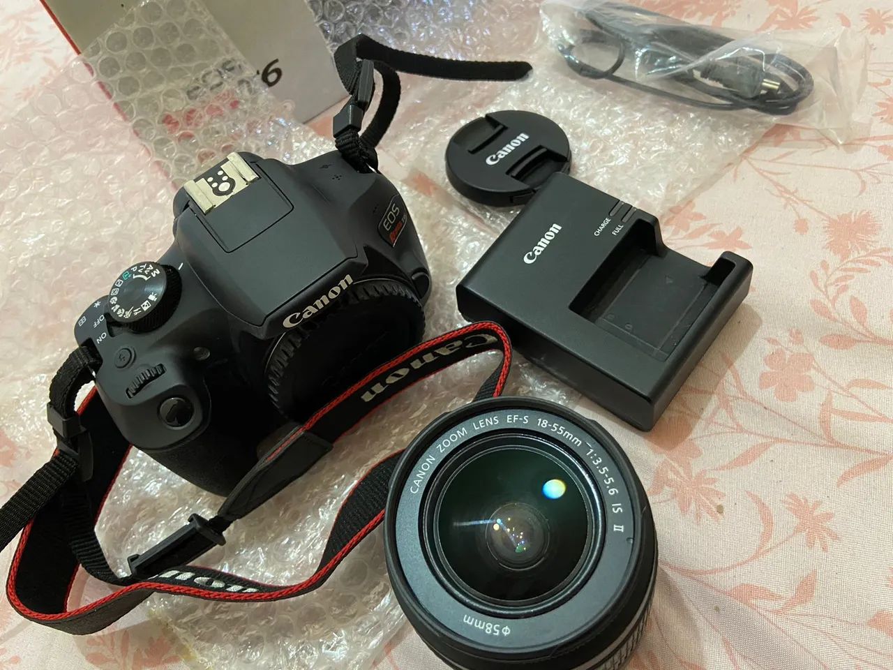 Câmera Canon EOS Rebel T6 + Lente 18-55mm - Foto 5