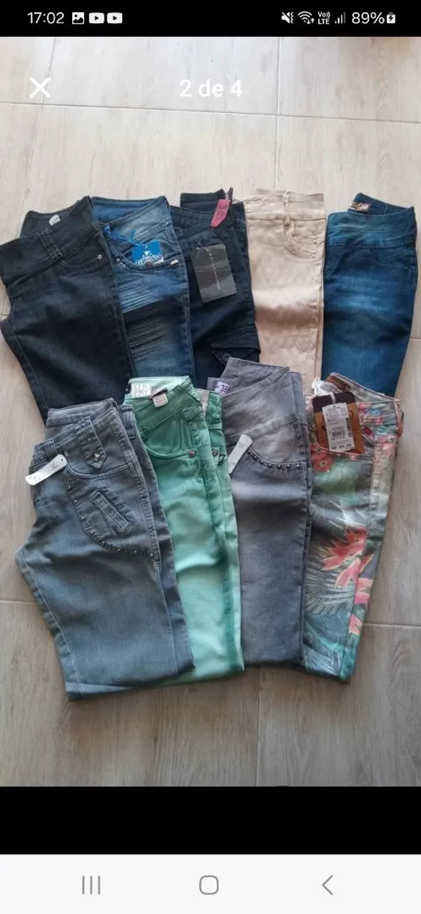Lote Calça Jeans NOVOS- Revenda
