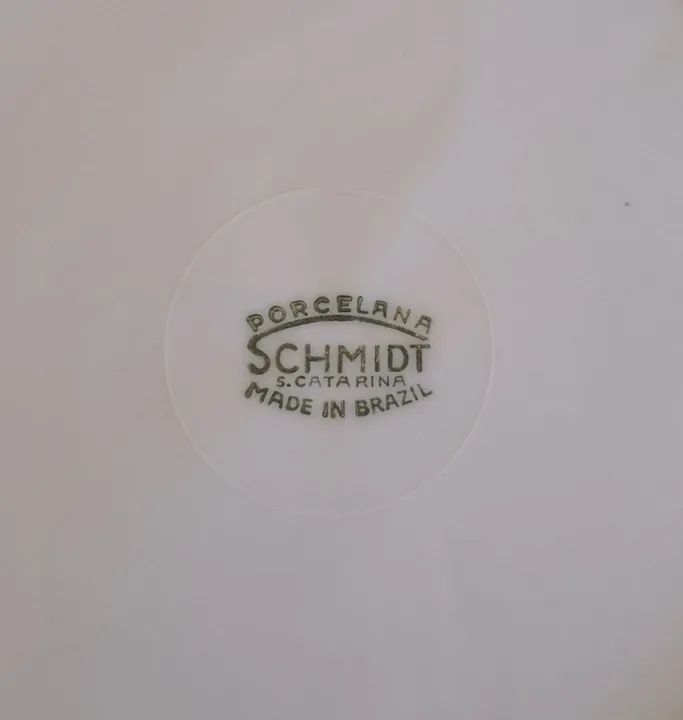 LINDAS PEÇAS EM PORCELANA SCHMIDT COM DELICADO DECALQUE DE TRIGOS, ANTIGUIDADE, RELÍQUIA. - Foto 5