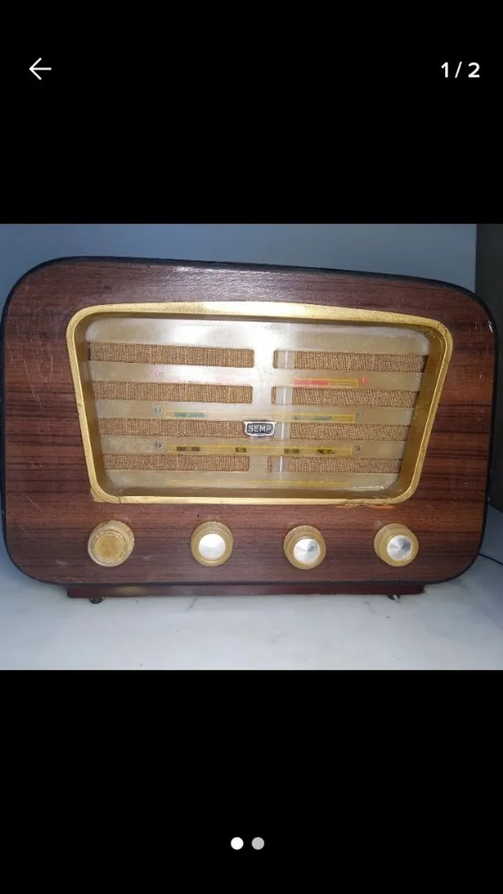 Radio Antigo Semp toddo original funcionando