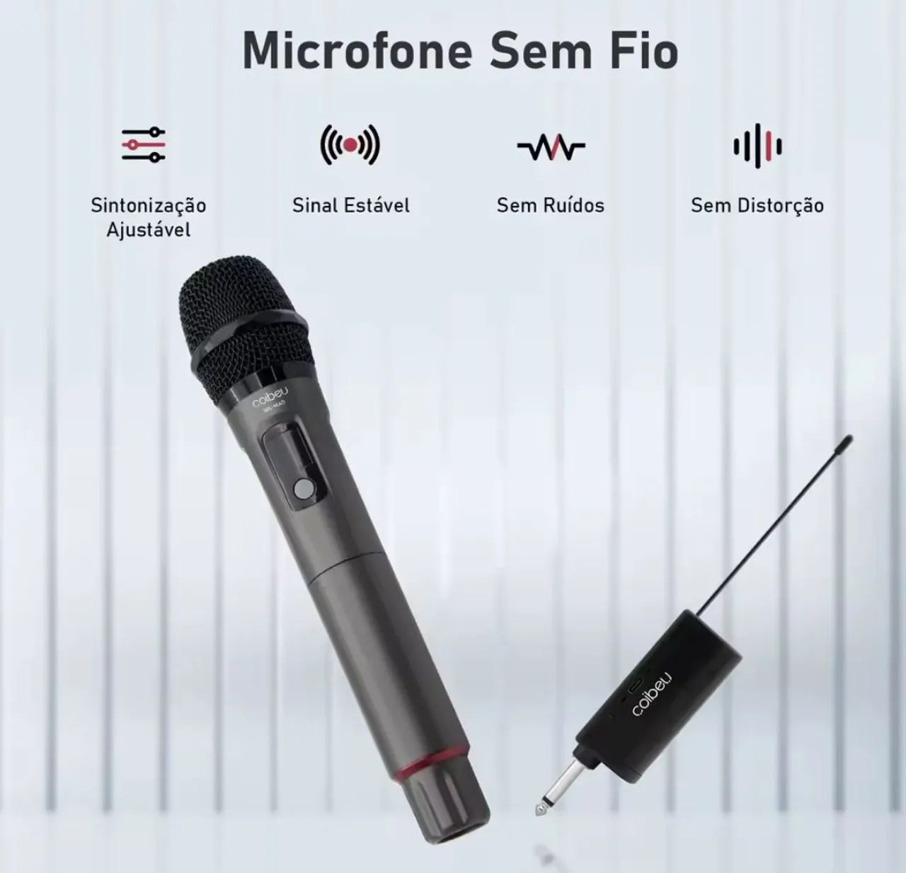 Microfone sem fio coibeu 