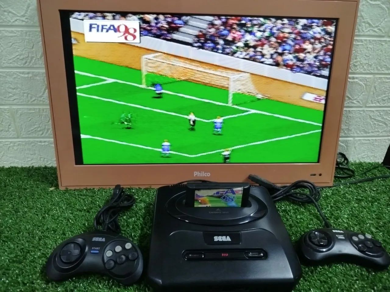 Sega Mega Drive 3 Tec Toy com Dois controles 6 botões 