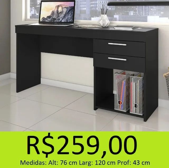 Escrivaninha com gaveta  - Foto 2