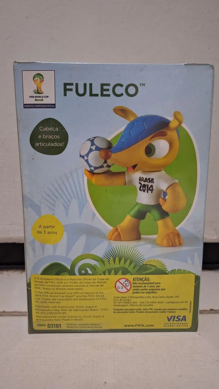 Fuleco - Mascote Oficial da Copa do Mundo FIFA 2014 - Articulado - Foto 3