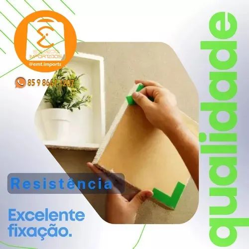 Fita Acrílica Dupla Face 2.4x200cm BOM-1320 - Foto 2