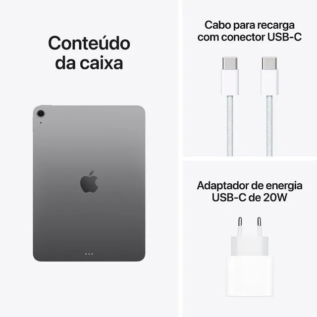 Apple 2025 iPad Air de 13 polegadas (Wi-Fi + CELL, 256 GB) - Cinzento sideral (M4)) - Foto 2