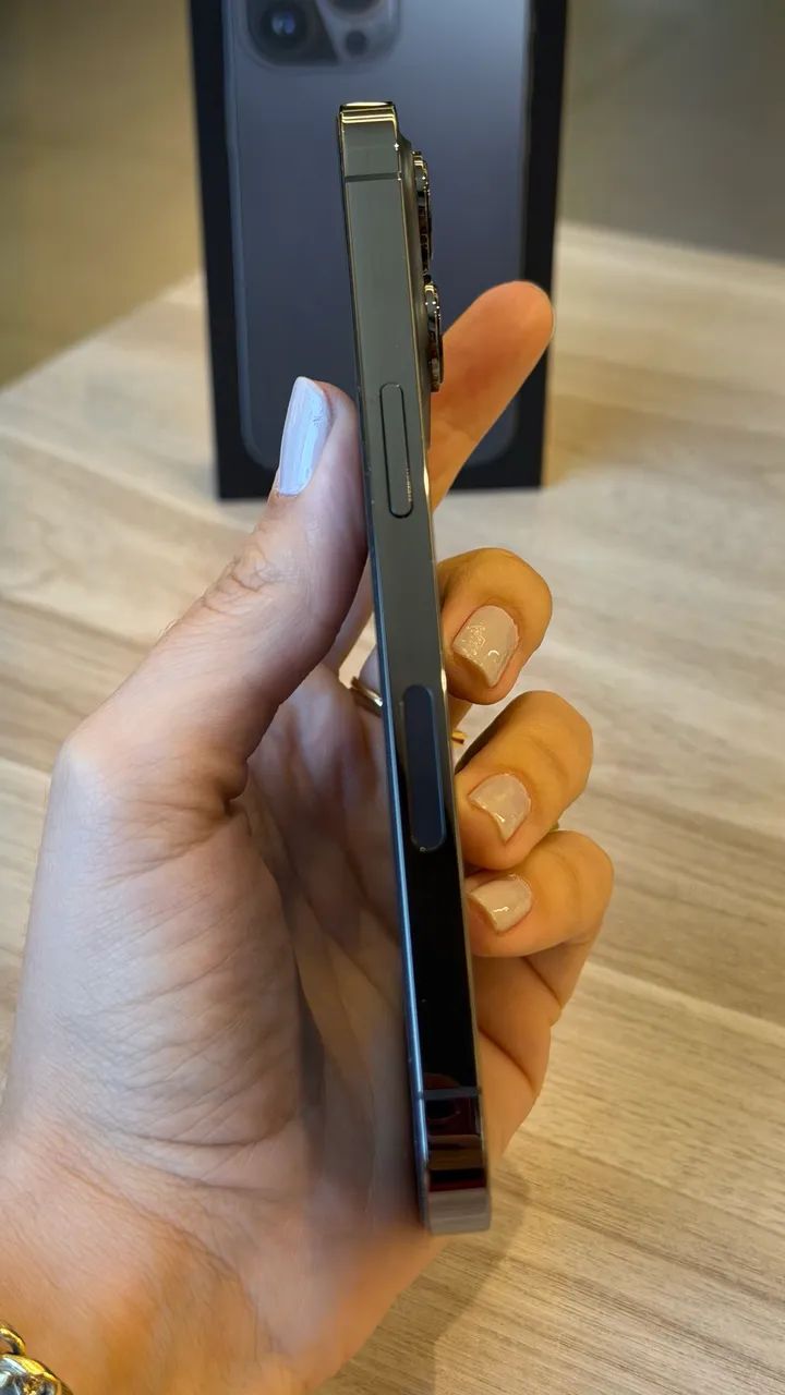 iPhone 13 Pro 256Gb 76% Grafite - Seminovo - Foto 3