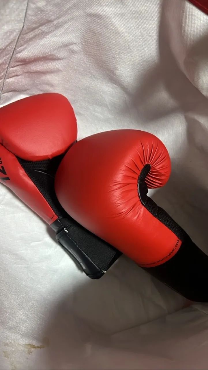 Luvas de Boxe Vermelhas - semi nova 