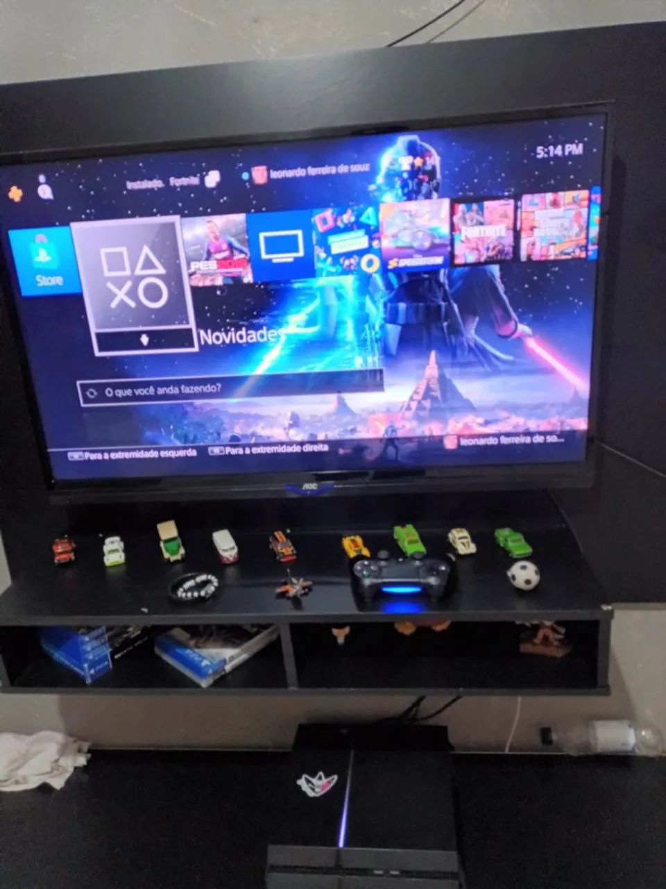 Playstation 4 com controle - semi novo - Foto 2