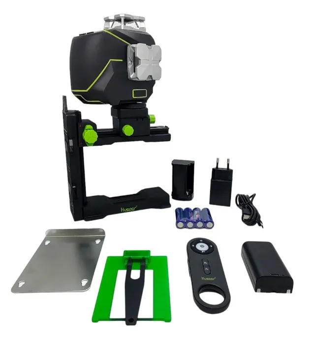 MAQUINA NÍVEL LASER VERDE 3D S03CG 3*360° HUEPAR