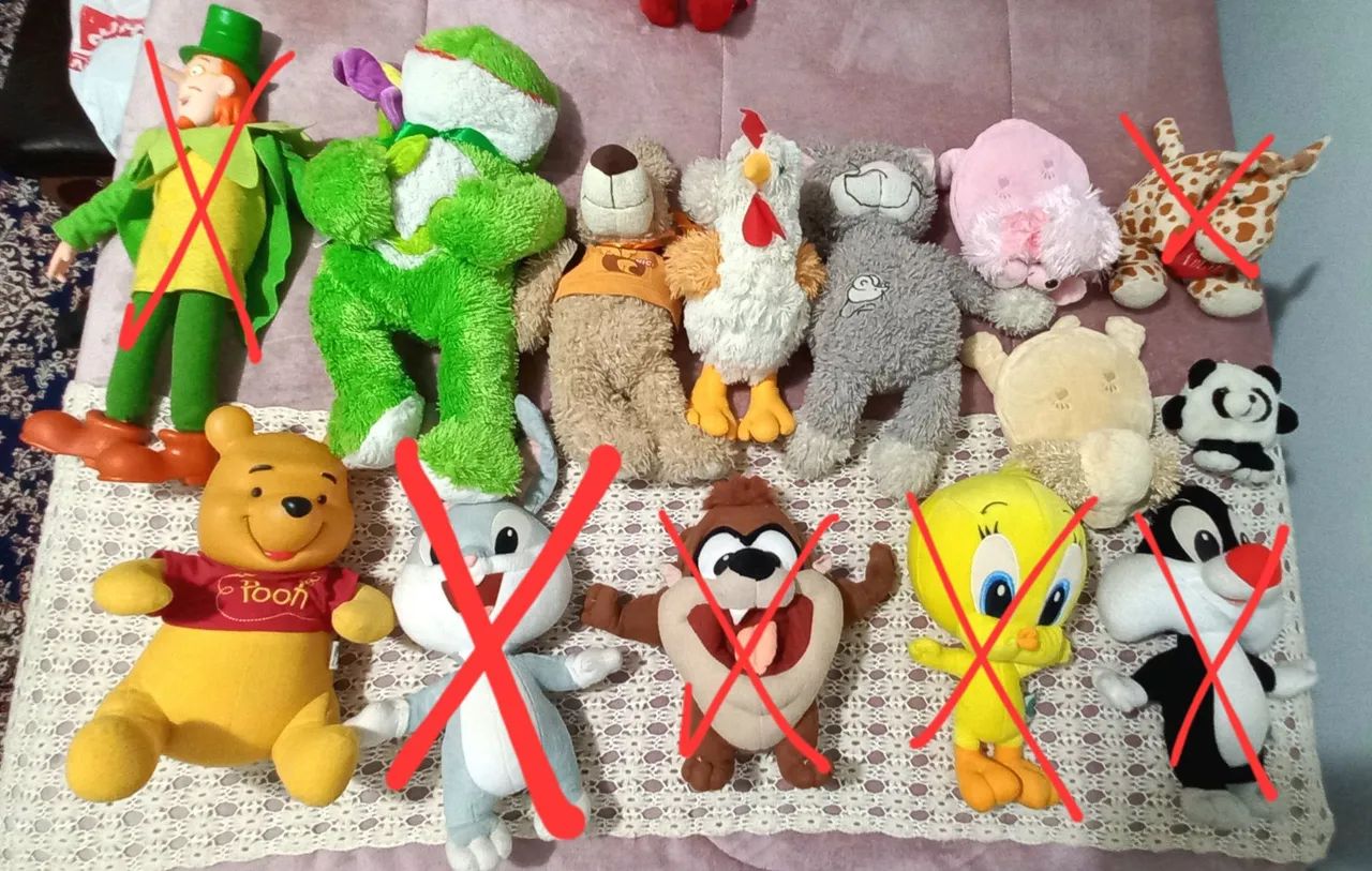 Pelúcias todas por 70