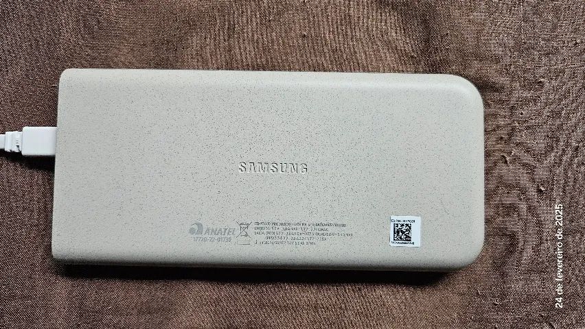 Bateria Carregador Portátil 2x USB-C, 10000mAh, Super Rápida 25W Bege C/Defeito! - Foto 2
