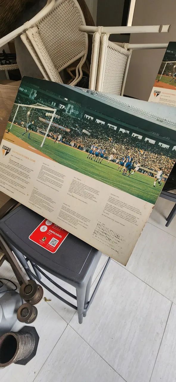 Quadro CAMPEÃO DO MUNDO gol de falta do Raí - Foto 3