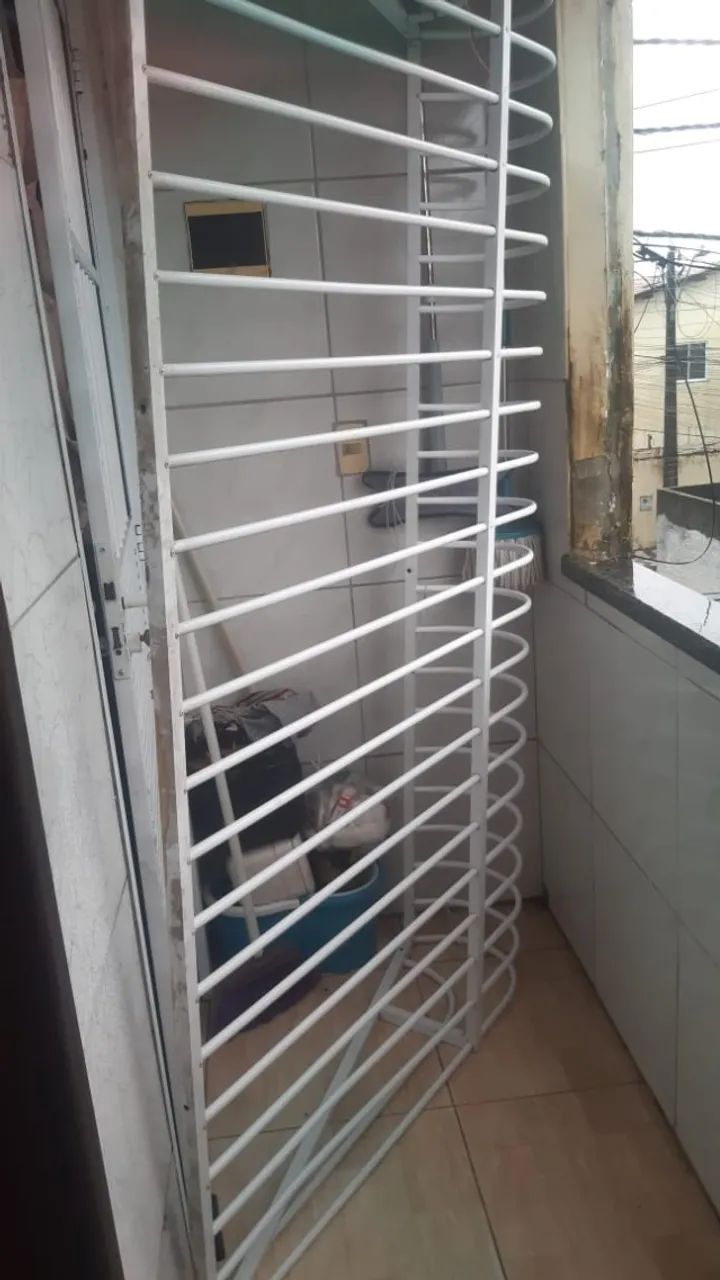 Grade em alumínio branco 2,10 x 1,20