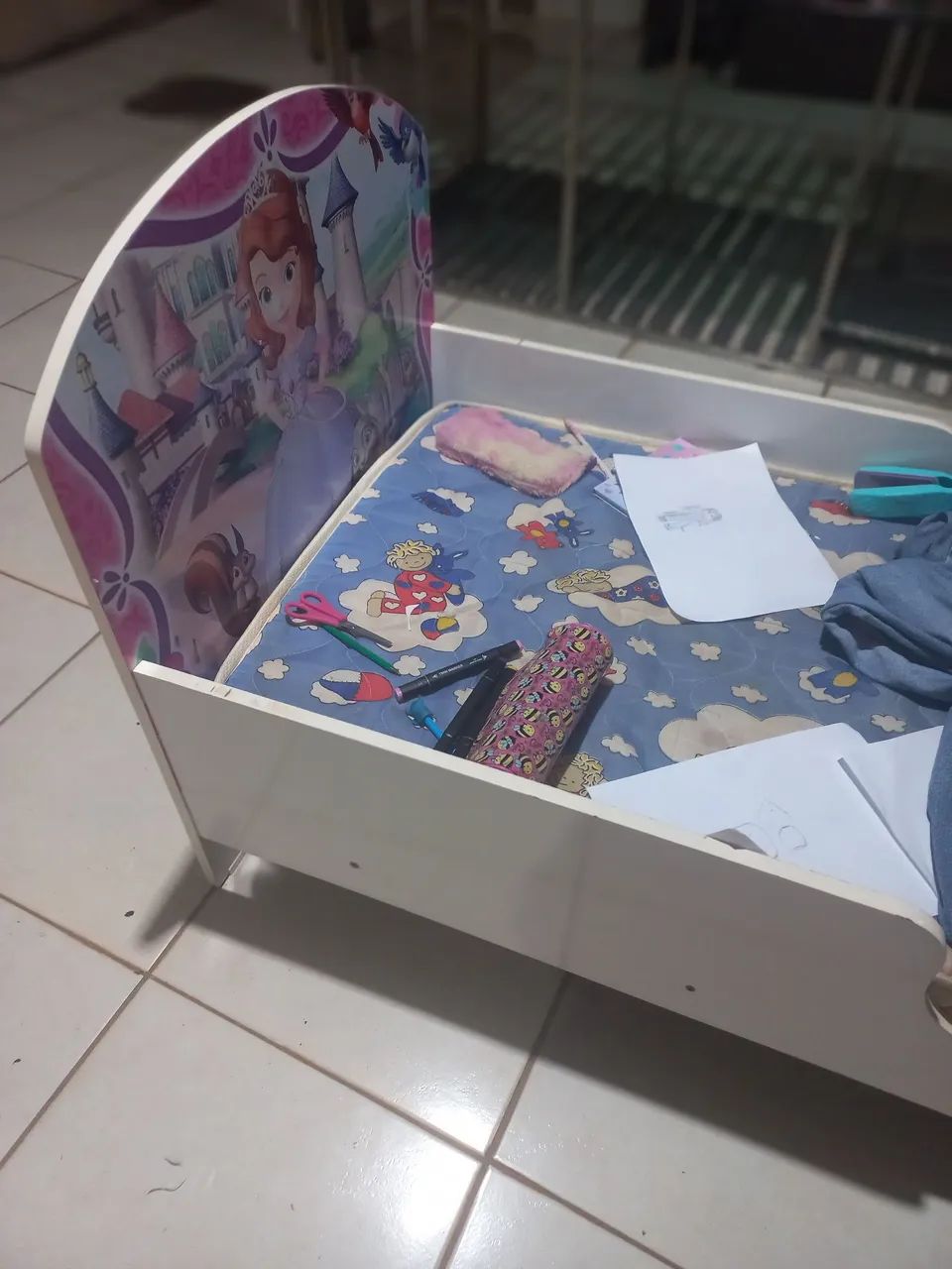 Mini Cama Infantil Personagem Princesa Sofia - Foto 2