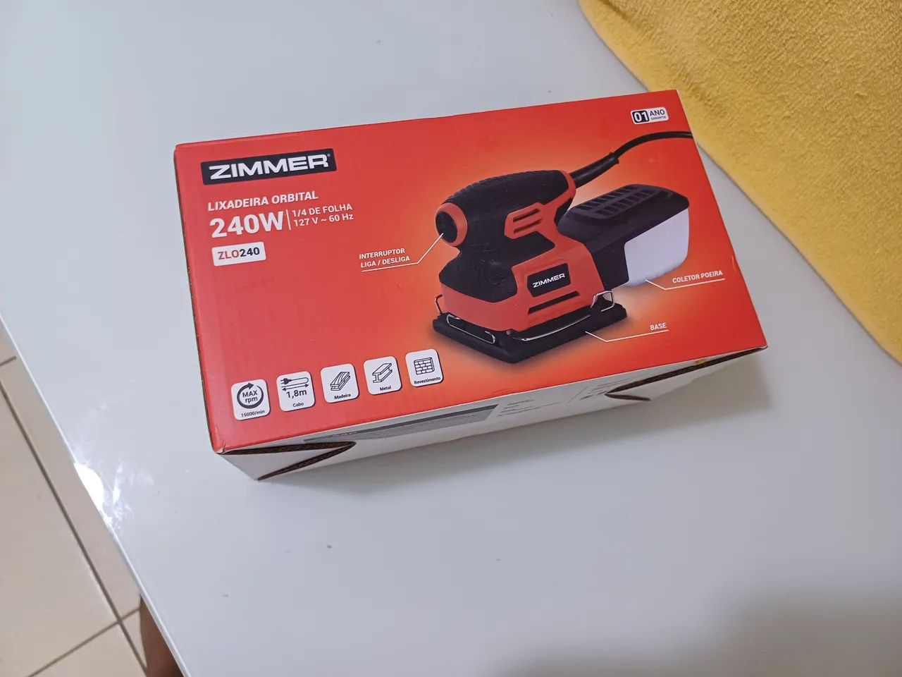Lixadeira Orbital Zimmer 240W - Foto 3