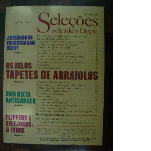 Revista Seleções Do Reader's Digest - Abril De 1983