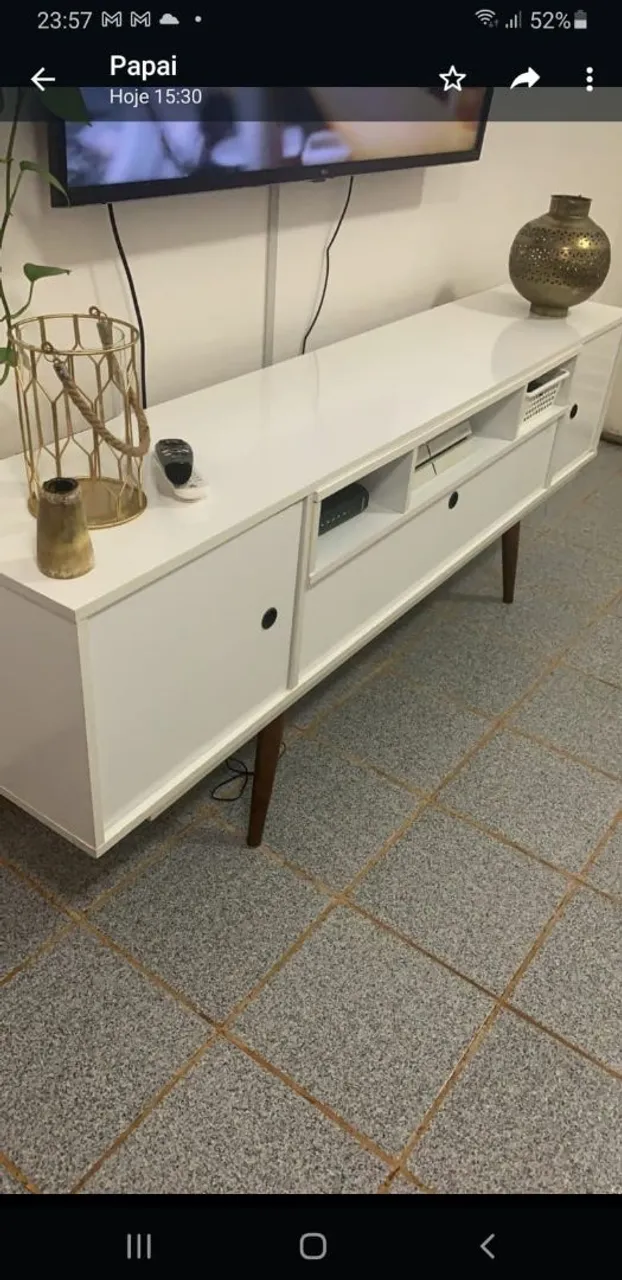 Rack moderno para TV com design clean