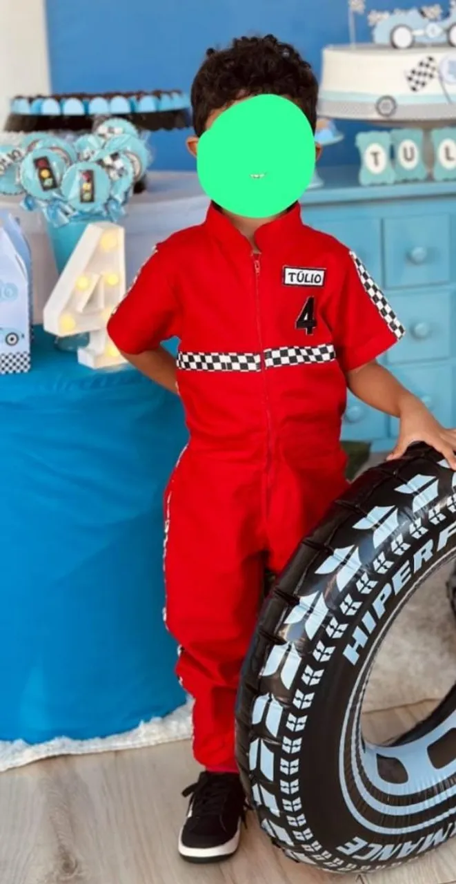 Macacão de piloto infantil