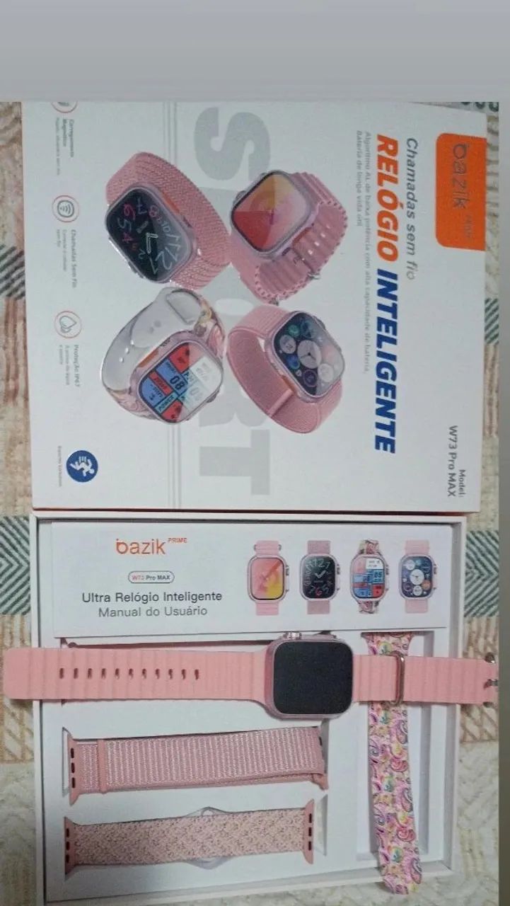 Relógio Inteligente Bazik W73 Pro Max - Novo