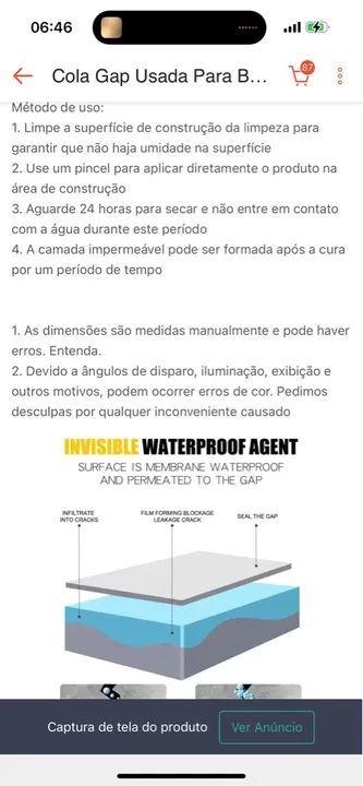 Impermeabilizante Selante Jaysuing Infiltrações 300g+pincel - Foto 3