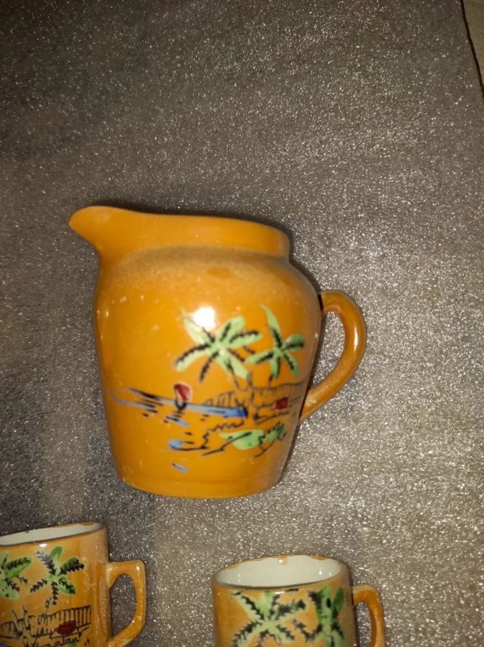 Conjunto chá antigo porcelana casca de ovo64551703574017125
