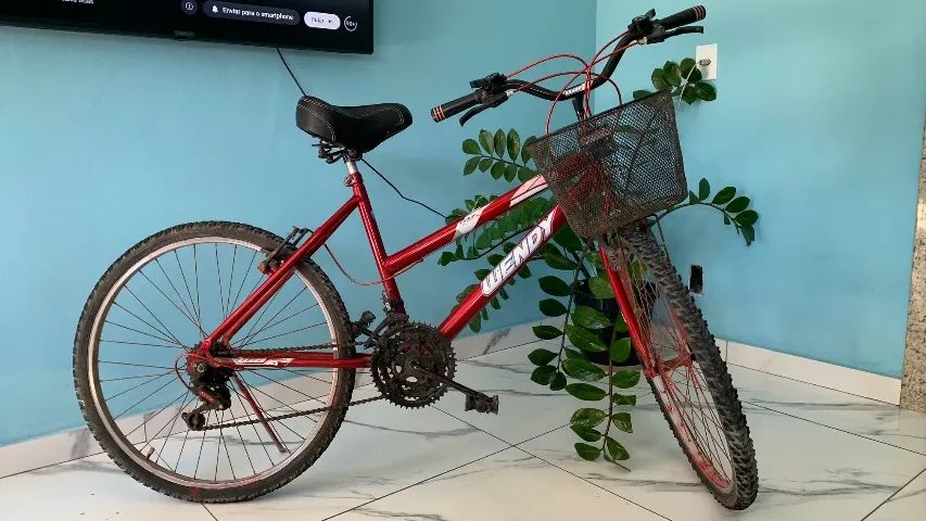 Bicicleta Feminina Aro 26, com cesta, Marca Wendy R$600,00 - Foto 2