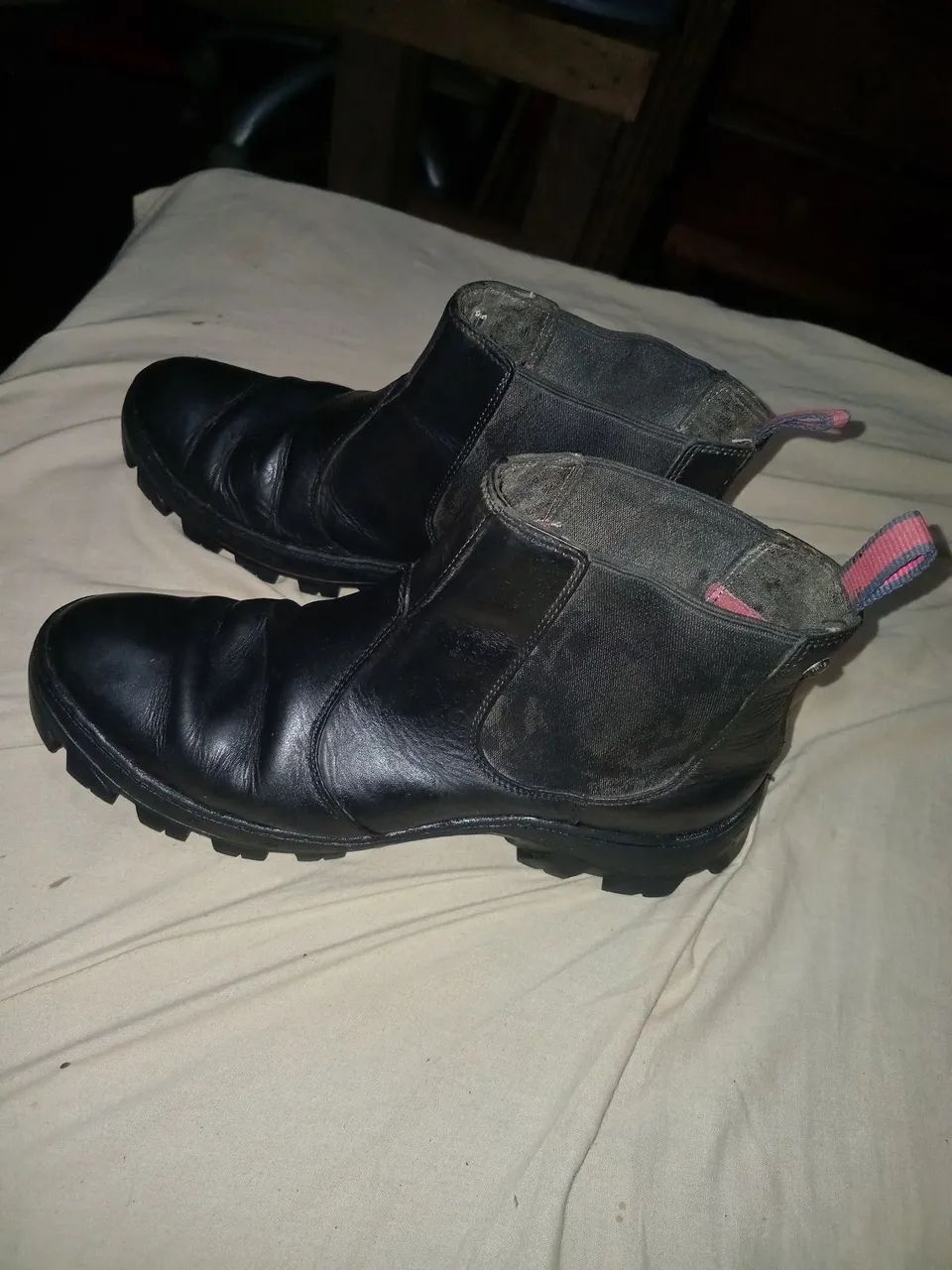 Botas de Couro Preta - Foto 3