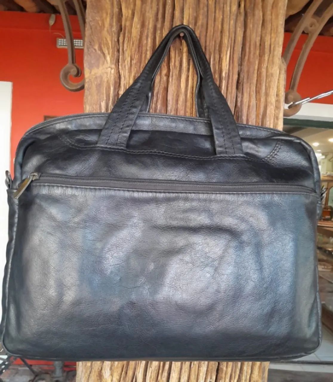 Maleta executiva, em couro natural da marca Cavezzale - Foto 3