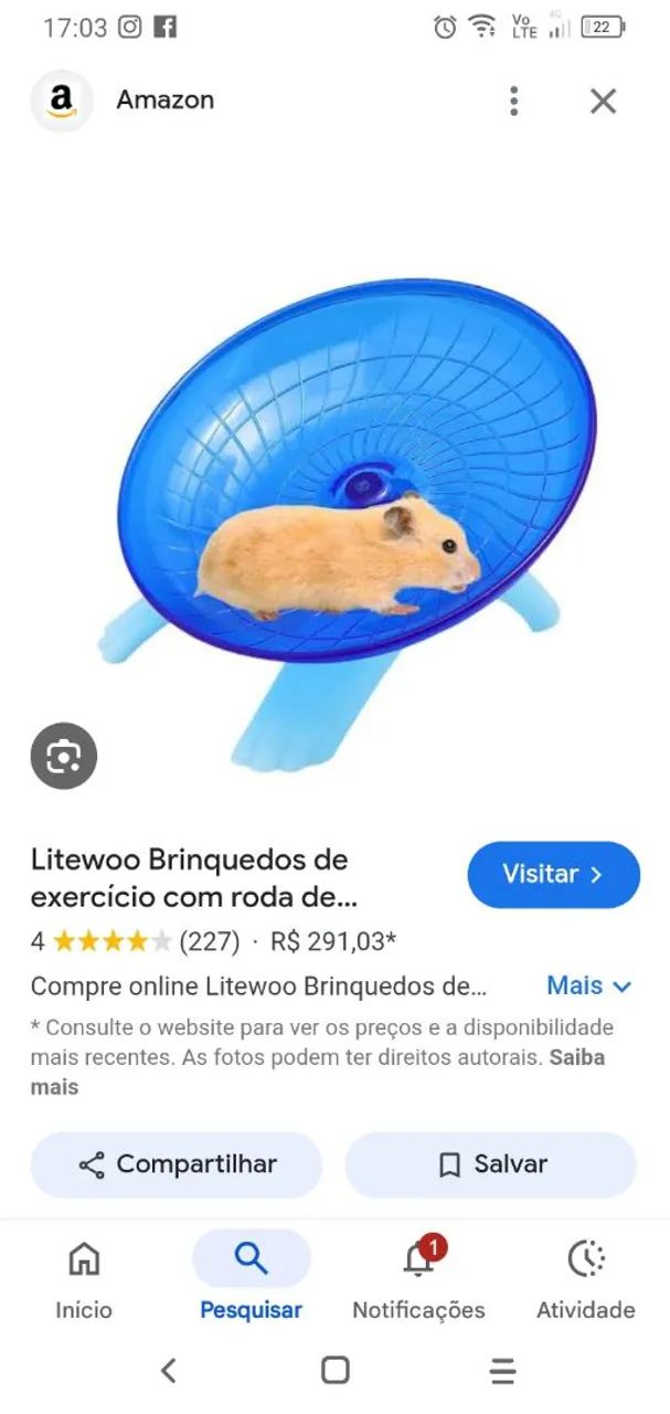 Rodinha silênciosa hamster 64298803312897120