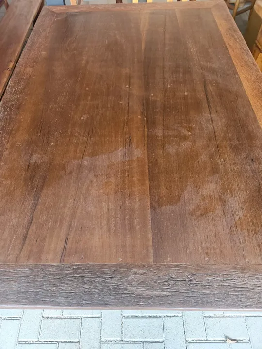 Mesa de Madeira Mista 1,20 x 1,0
