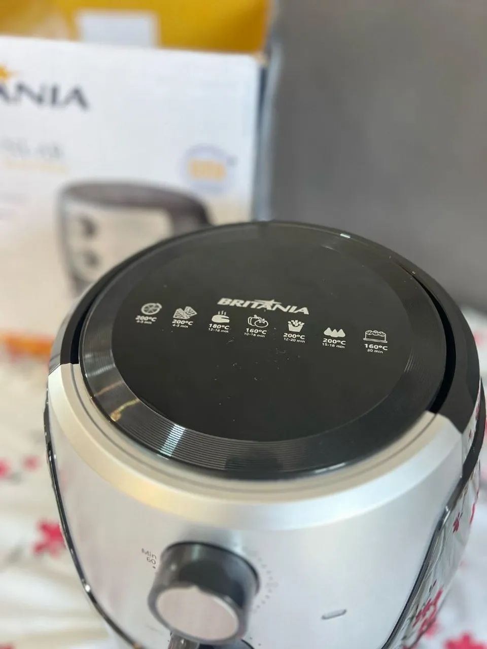Fritadeira Air Fryer Britânia 3,2L - Nova - Foto 3