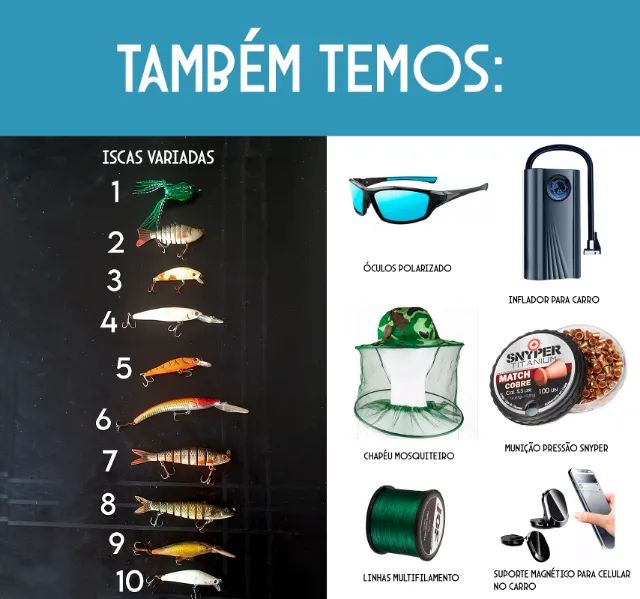 Diversos Ótimos produtos para Caça e Pesca muito abaixo dos preços