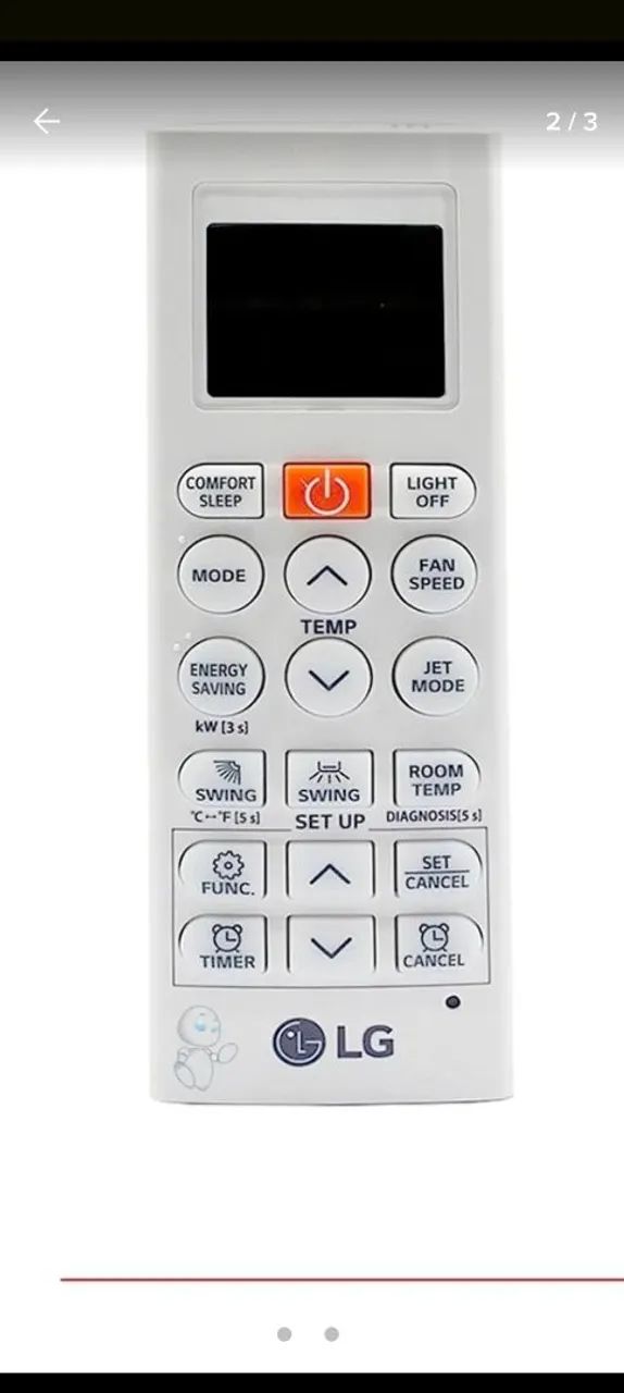 Controle Ar Condicionado LG Split Akb * Original - Foto 4