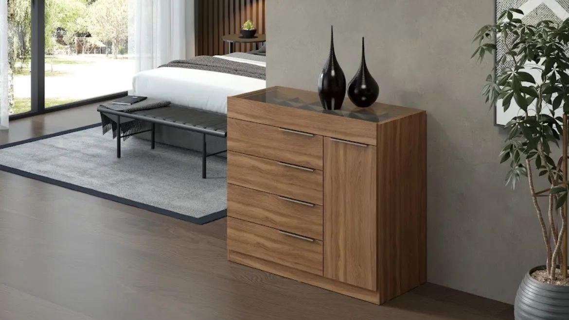 Cômoda 5 gavetas com porta !! Tr567m