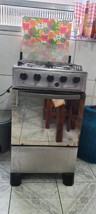 Fogão de Piso Atlas Mônaco Plus 4 Bocas Cor Inox Acendimento Automático - Foto 3