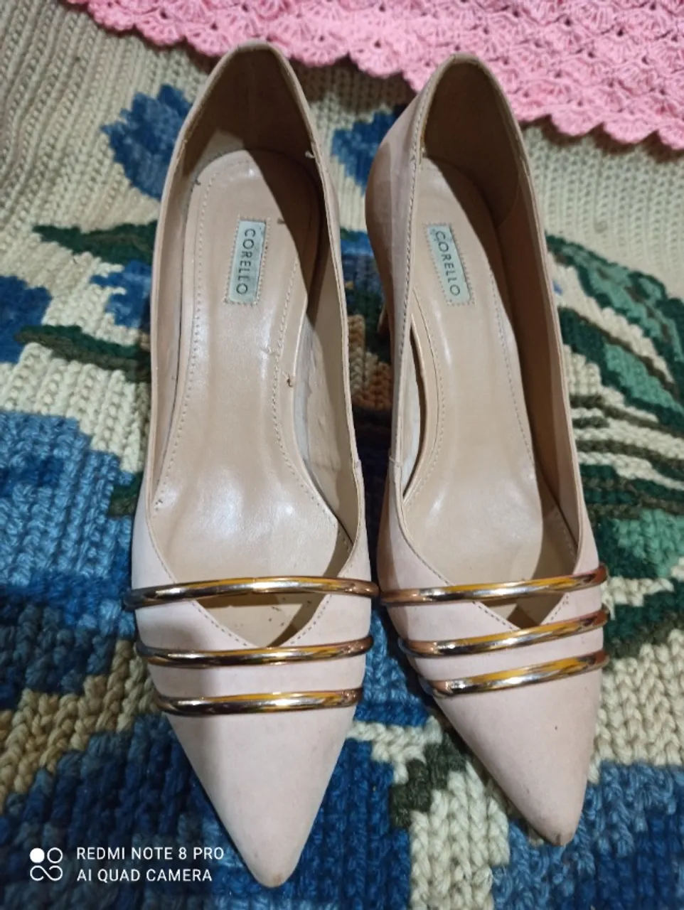 Scarpin nude corello