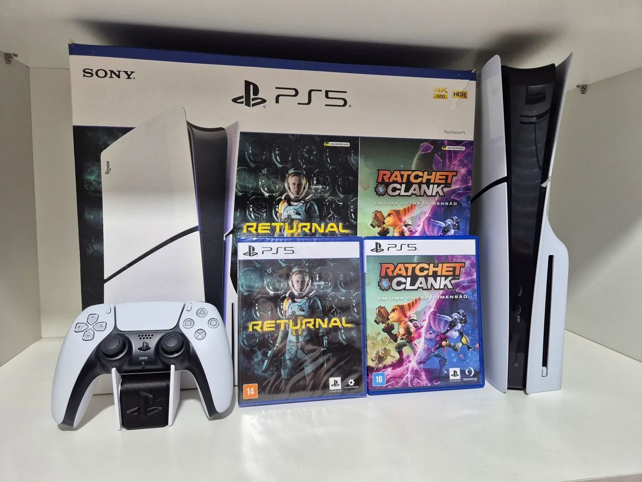 PS5 | Playstation 5 Slim 1TB Seminovo Com Leitor | Aceito Cartão!!!
