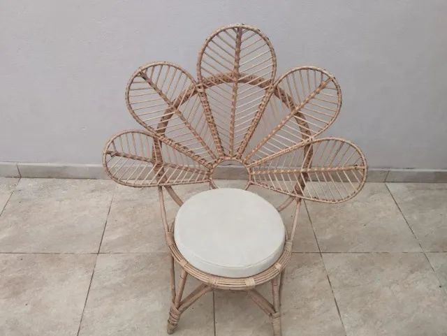 Cadeira Margarida de Vime (Estilo Boho) - Foto 2