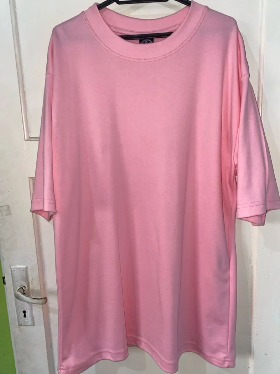 Camiseta Oversized Rosa G nova