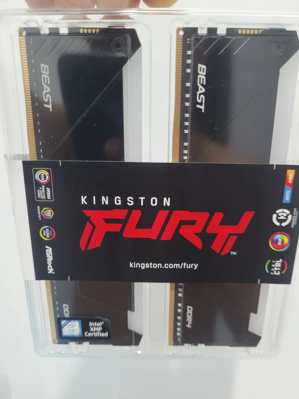 Memória Ram Fury RGB DDR4 2x8 GB - Foto 2