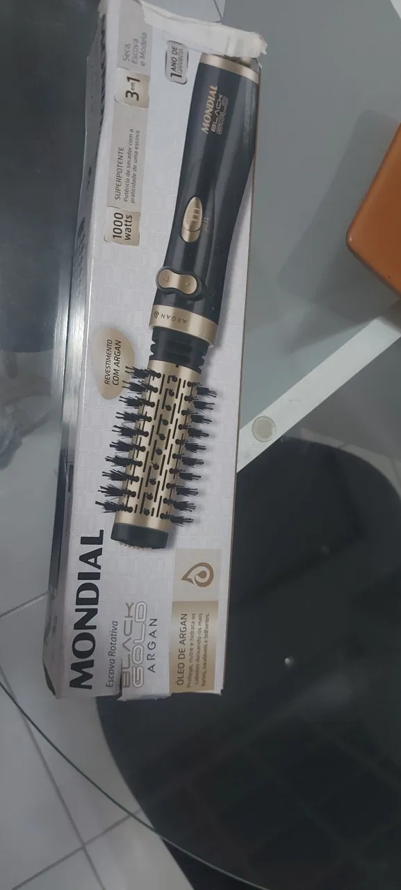 Escova Rotativa Mondial Black Gold Argan