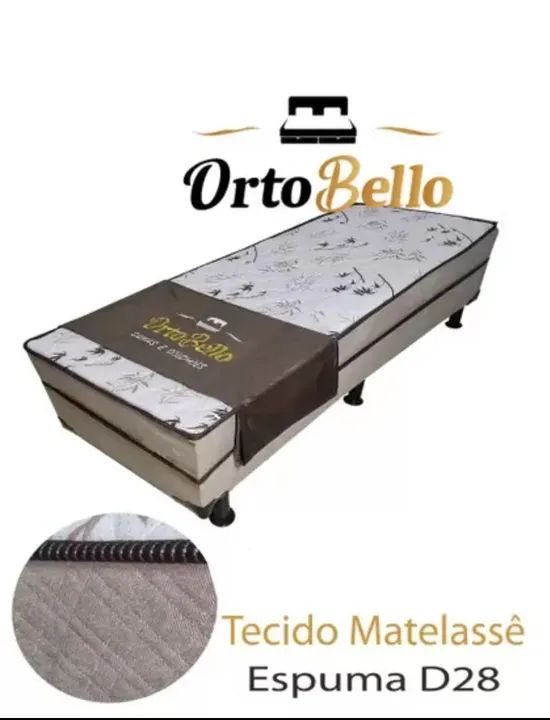 Cama box Conjugada Solteiro D28 ORTOBELLO