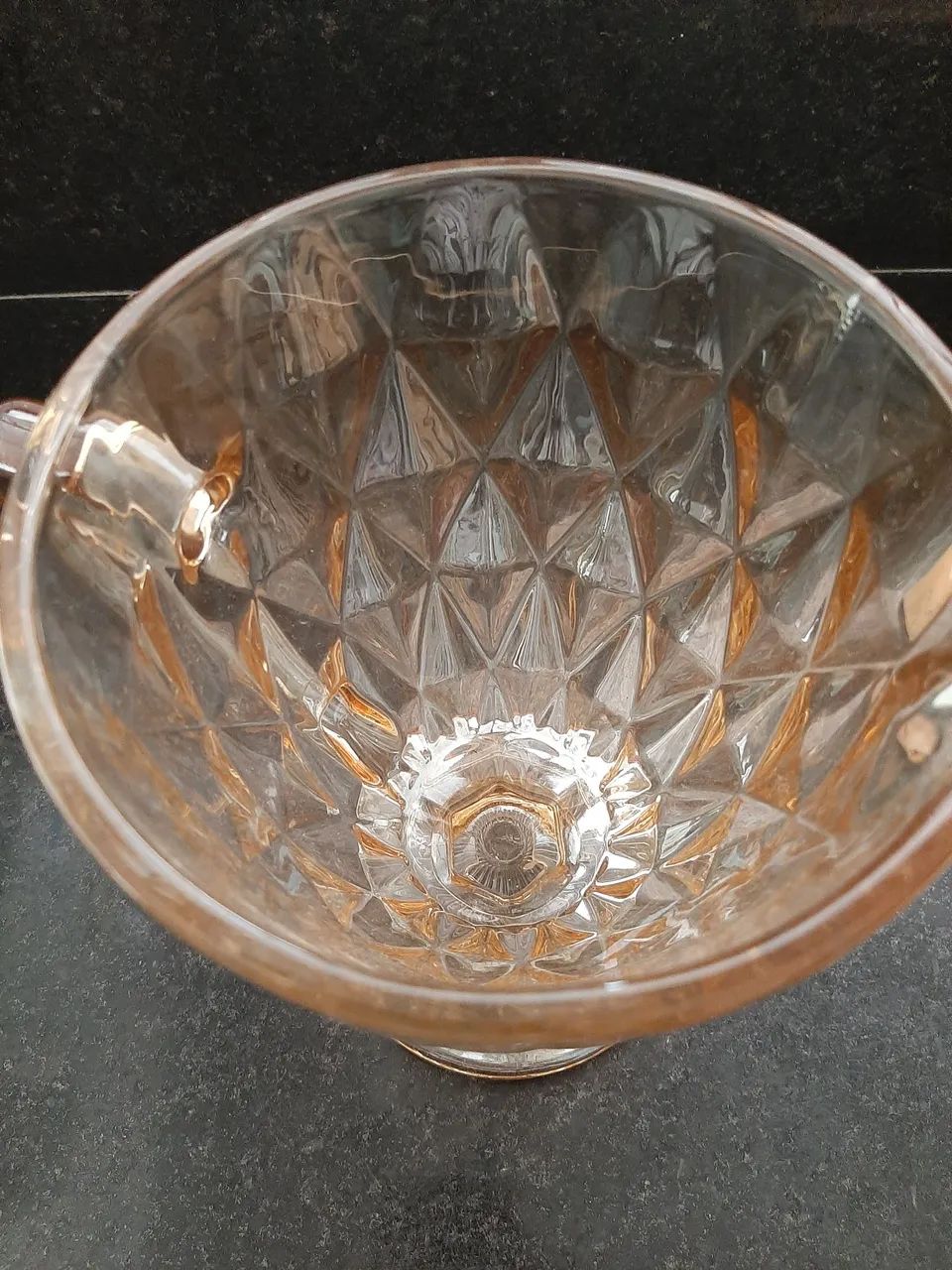 Jarra de Vidro Diamond Âmbar 1L - Foto 3