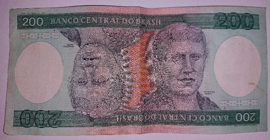 Cédula 200 Cruzeiros  - Brasil - Foto 2