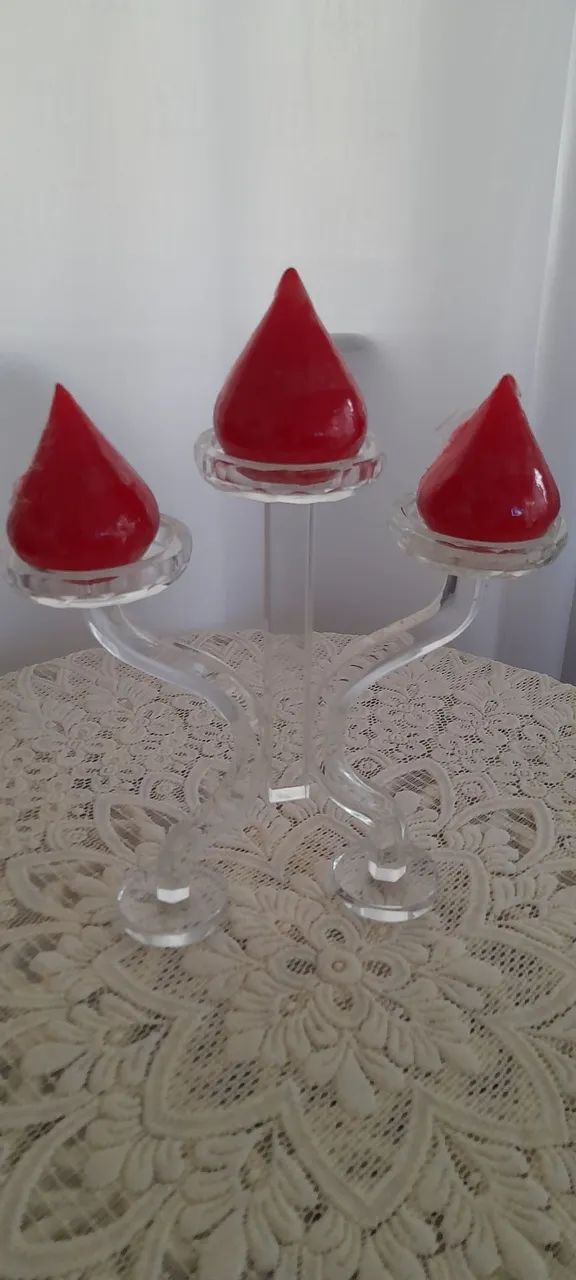 Candelabro de vidro